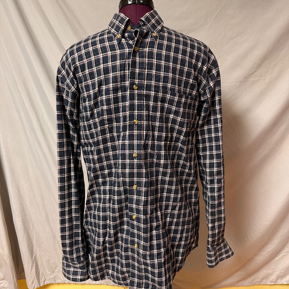 Viyella plaid button down shirt